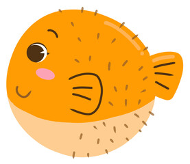 puffer fish illustration