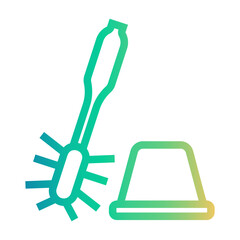 toilet Line Gradient Icon