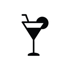 Cocktail glass silhouette
