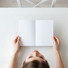 Obraz premium Blank Pages, Open Hands
