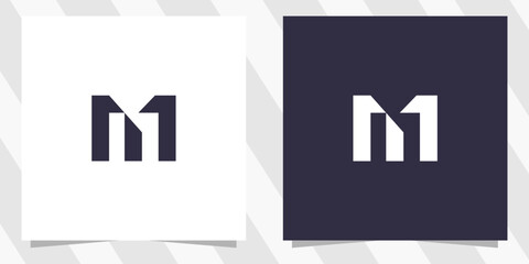 letter m logo design vector
