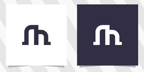 letter m logo design vector