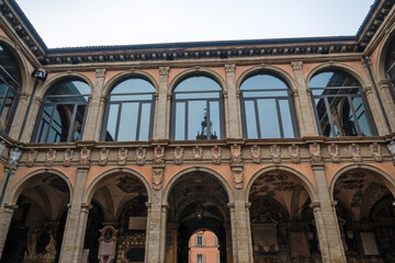 The old town of Bologna, Italy