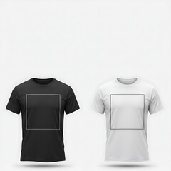 Naklejka premium Minimalist Canvas: Black & White.
