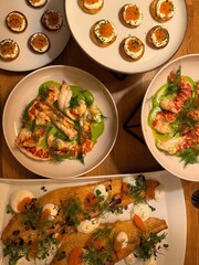 chicken with vegetables tapas