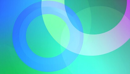 Abstract Colorful Overlapping Circles.