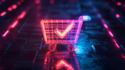 shopping cart on the street