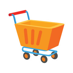 Check out this 2d icon of rolling shopping trolley