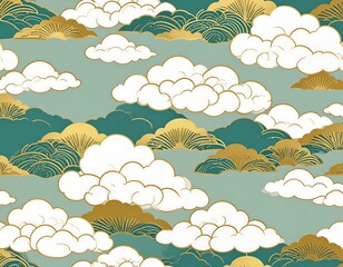 Fototapeta premium Cloud pattern, textured, serene