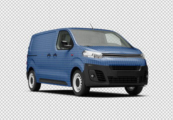 Mockup Of Customized Van And Background