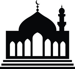 Mosque Silhouette vector Logo Design