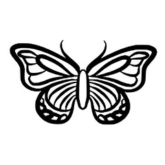 Butterfly outline icon