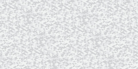 Abstract geometric white and gray background seamless mosaic and low polygon triangle texture wallpaper. Triangle shape retro wall grid pattern geometric ornament tile vector square element.	
