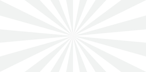 sunburst pattern white and gray design. Vintage sunrays illustration swirl line. sun beam vector banner design pop art comic burst gradient concept pattern.	