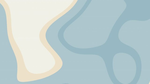 Fond abstrait de lignes ondulantes en bleu et blanc cass&eacute;