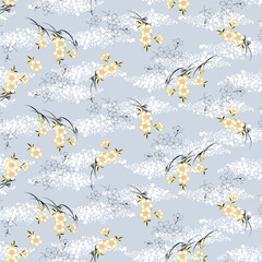 seamless pattern with flowers