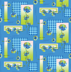 seamless pattern with flowers
