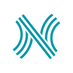 Letter N logo icon design template