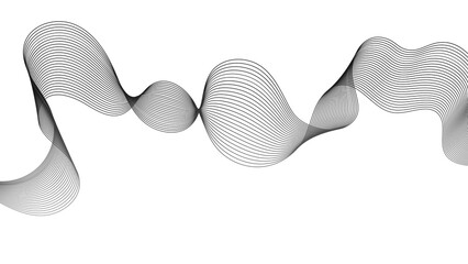 Abstract backdrop with grey wave gradient lines © dniprodd