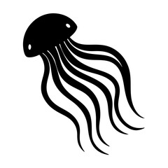 Vector Design of Jellyfish: Flowing Tentacles