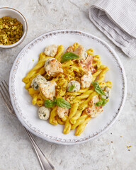 Pasta mit Frischkäse