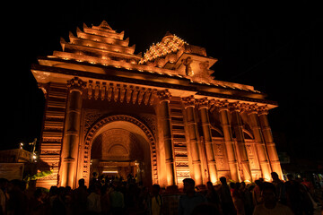Vibrant Durga Puja Pandals in Kolkata – Festive Decorations of India’s Grandest Festival
