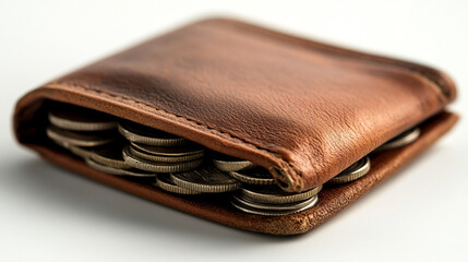 old brown leather wallet