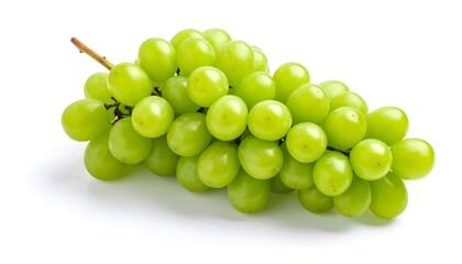 Green grapes with fresh fruit bunch.