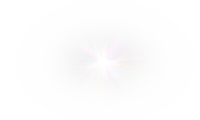 Shiny PNG sparkle from prism and rainbow crystal, bright diamond star, abstract optical flare, neon glow, fantasy glitter, reflection beam, bokeh light and colorful transparent overlay design