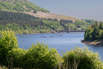 Ladybower reservoir & Dam from the A57 Snake Pass
