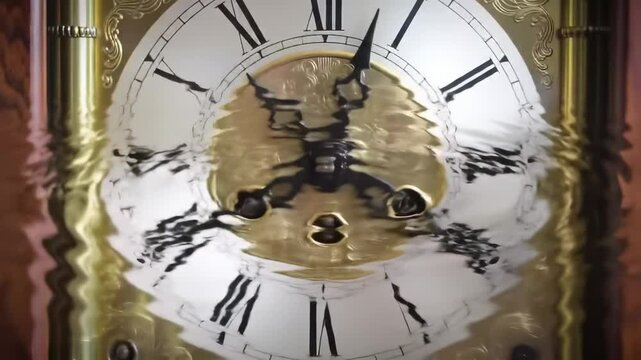 Antique clock face distortion