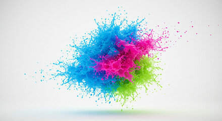 Colorful Abstract Watercolor Background with Artistic Splashes