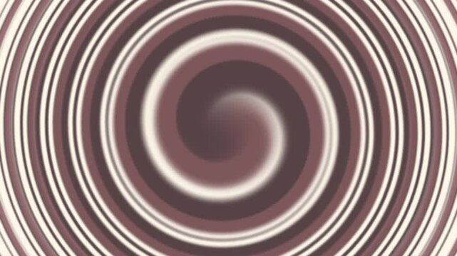 Spirale hypnotique en tons cr&egrave;me et brun