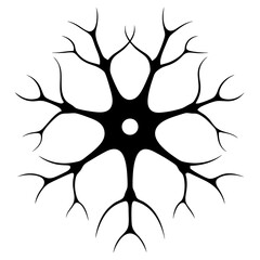 Neural Network or Brain Cell Network Vector Illustration for Artificial Intelligence and Neuroscience