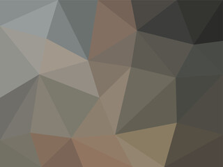 Dark Polygonal Abstract Background in Earth and Gray Tones