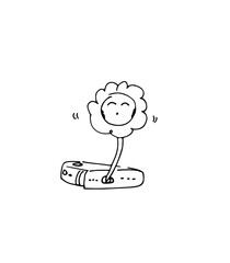 해바라기 폰 일러 디자인