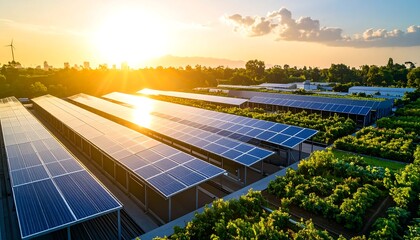 Sunset Solar Farm Energy Green.