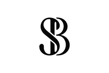 A monogram logo featuring the letters s and b in an intertwined design