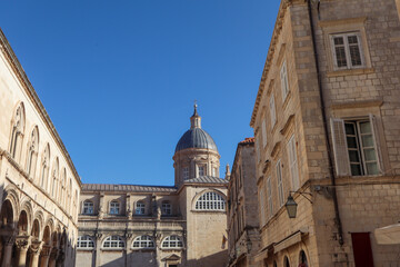 Historic Old Town Dubrovnik &ndash; A UNESCO Heritage Site. The heart of Dubrovnik, Croatia, the Old Town is a beautifully preserved medieval city encircled by ancient stone walls.