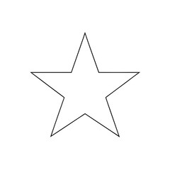 Fototapeta premium Shining Gold Star Sticker Reward Achievement Award White Background Decoration
