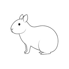 Obraz premium Greater Cavy Rodent Discover South American Wildlife and Grassland Mammals