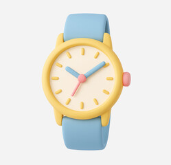 Colorful Analog Watch Illustration

