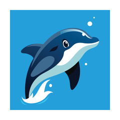 Head of a Whale Breaching Water