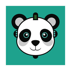 Panda Head with Bionic Implants