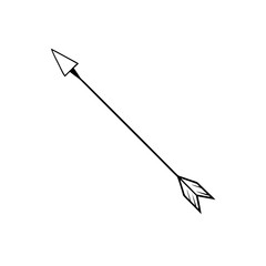 Unique Hand Drawn Arrow Creative Design Element for Direction and Emphasis