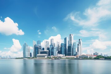 Naklejka premium City architecture cityscape landscape.