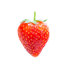 Red strawberry isolated on white background, Fresh Strawberries