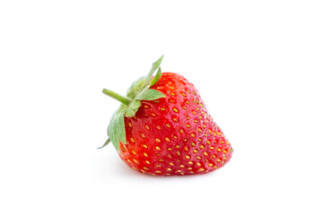 Red strawberry isolated on white background, Fresh Strawberries