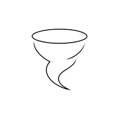 Hurricane Symbol Weather Disaster Storm Warning Icon Illustration