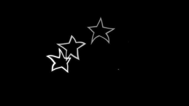 twinkling star visuals for intros or transitions in After Effects with shape layers flickering keyframes and turbulent displace glowing shine animations easily